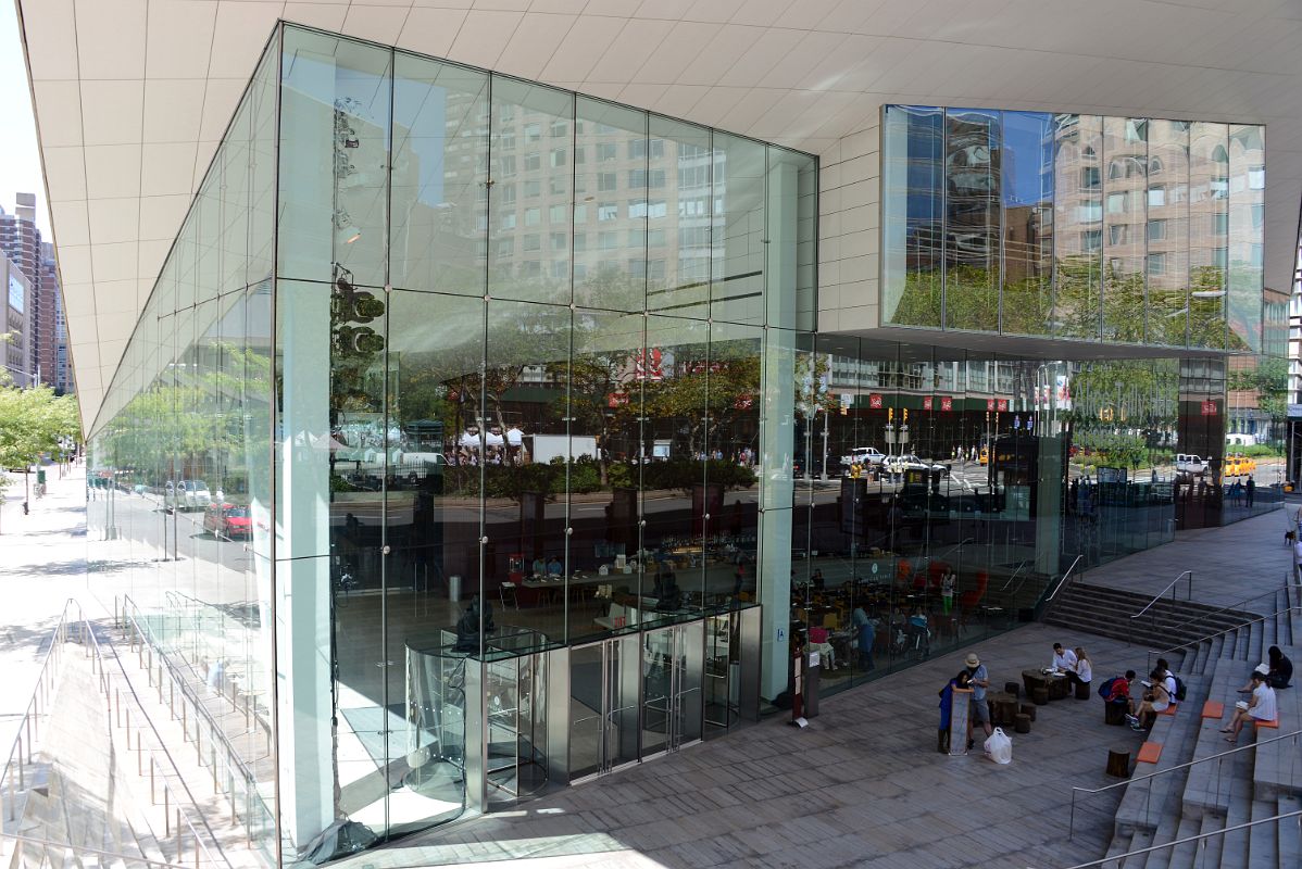 11-2 Glass Covered Entrance To Julliard School Next To Lincoln Center New York City